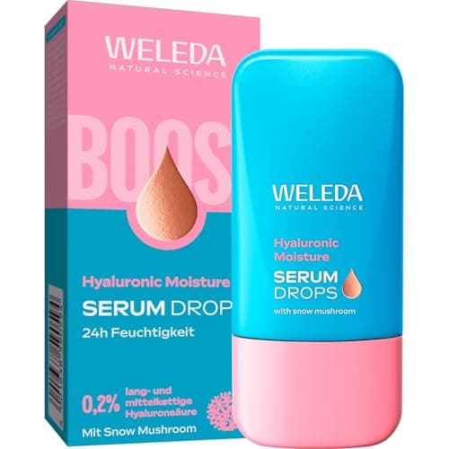 WELEDA Hyaluronic Moisture Serum Drops Snow Mushroom vegan Bio in Booster Drops