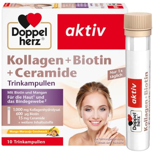 Doppelherz Kollagen + Biotin + Ceramide in Gelb